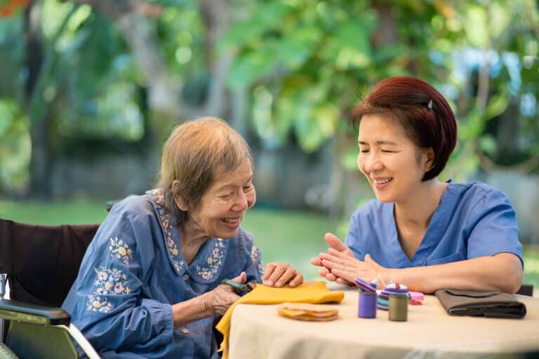 Home care can help seniors with crafts and hobbies to improve and maintain fine motor skills.